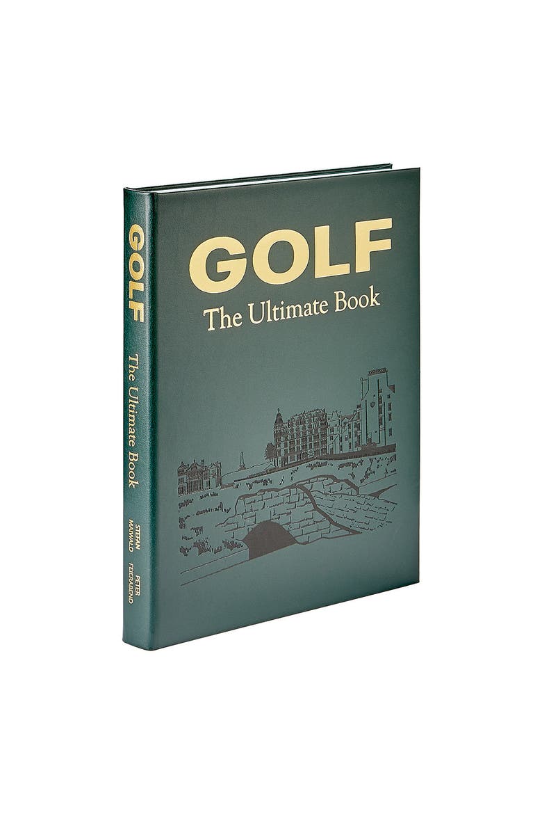 Golf The Ultimate Book Leather Coffee Table Book, Alternate, color, Green