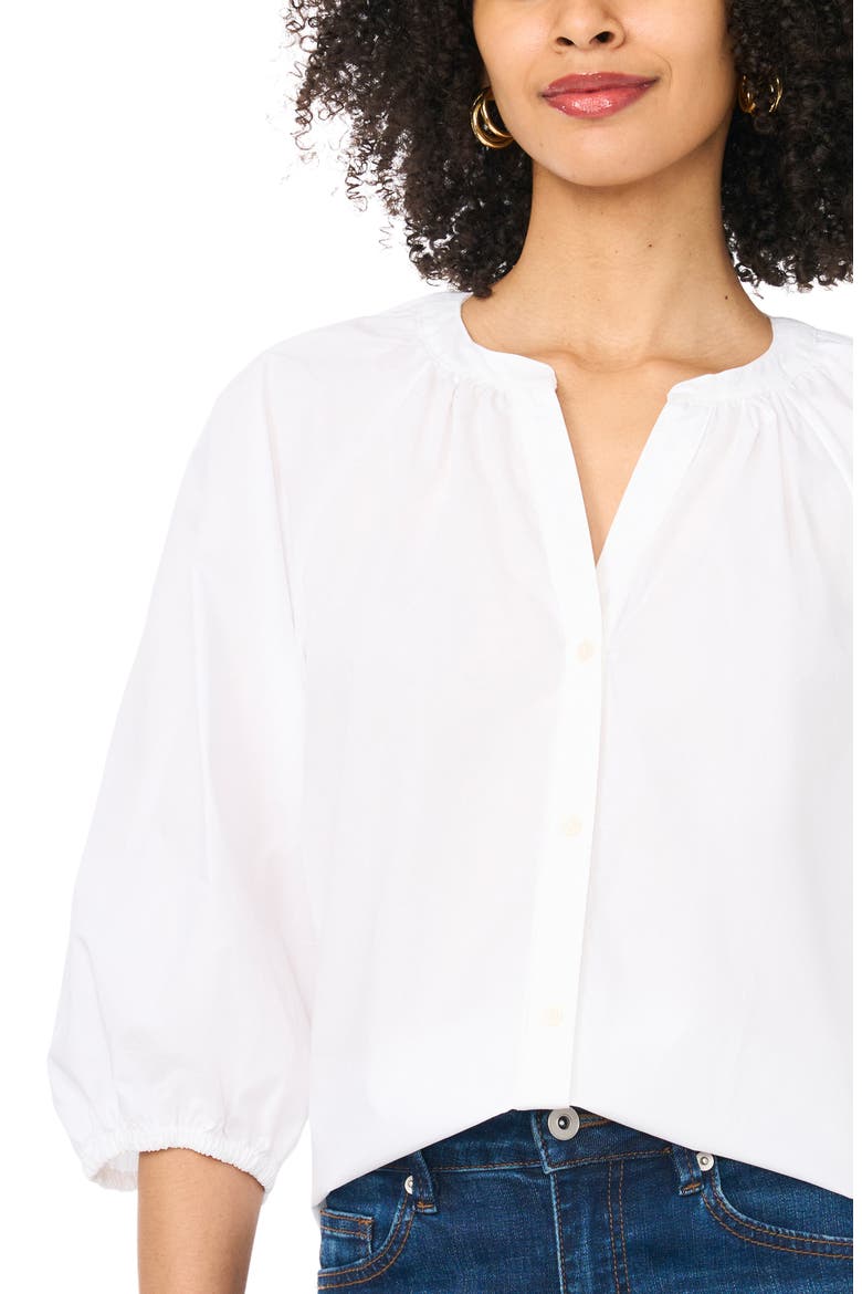 Raglan Puff Sleeve Top, Alternate, color, ULTRA WHITE