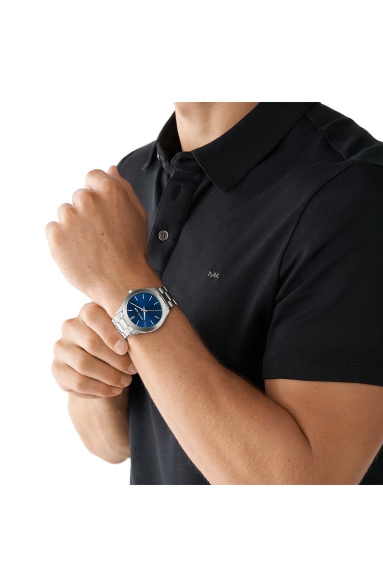 MICHAEL Michael Kors Slim Runway Bifold Wallet & Bracelet Watch Gift Set, 44mm, Alternate, color, 