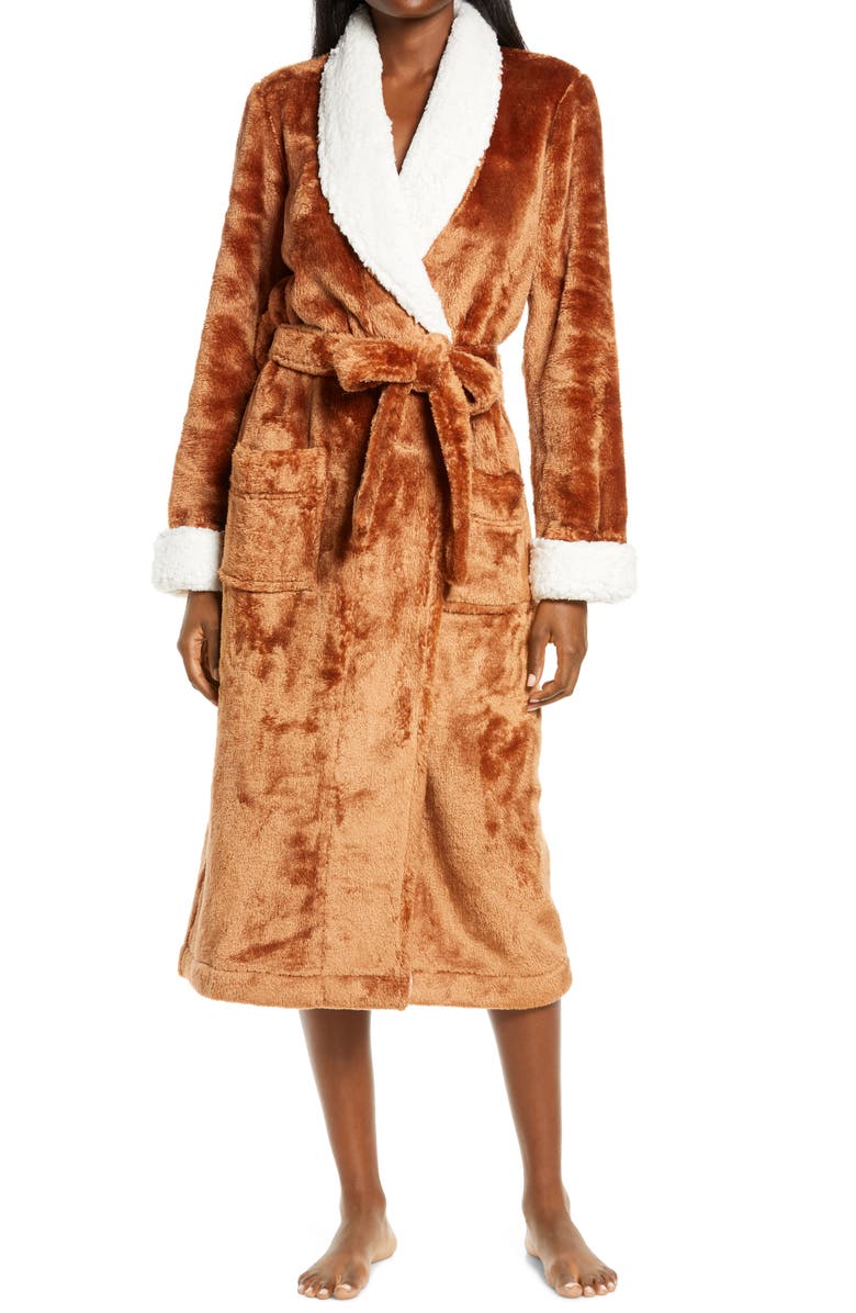 Nordstrom Frosted Plush Robe, Main, color, 