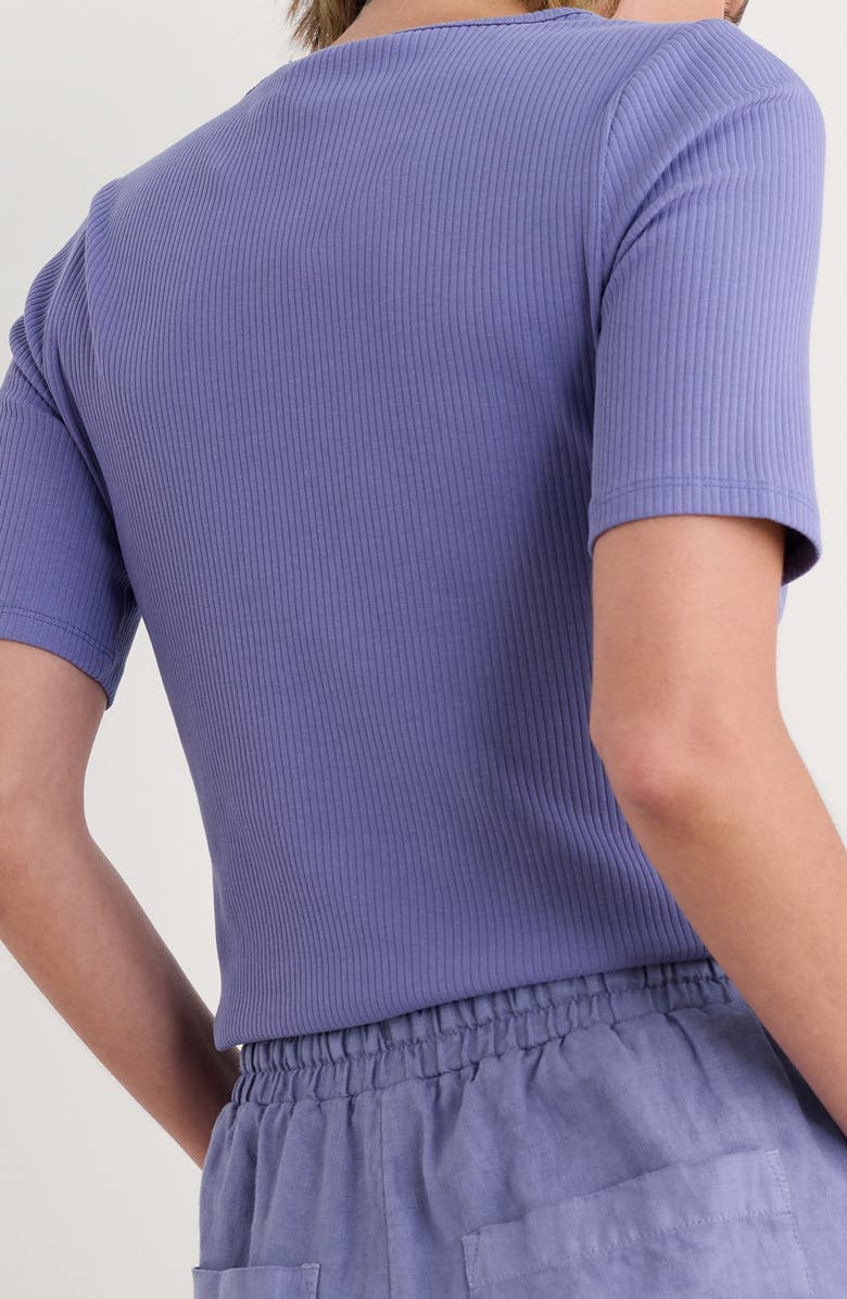 Seasalt Cornwall Gorse Lane Rib Shirt, Alternate, color, Bilberry