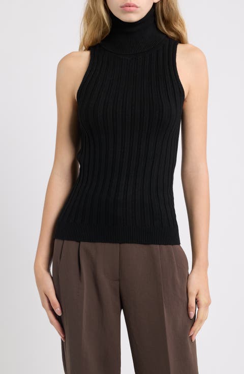Ben Sleeveless Turtleneck Sweater