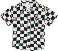 Disney Mickey Mouse Short Sleeve Button-Down Shirt