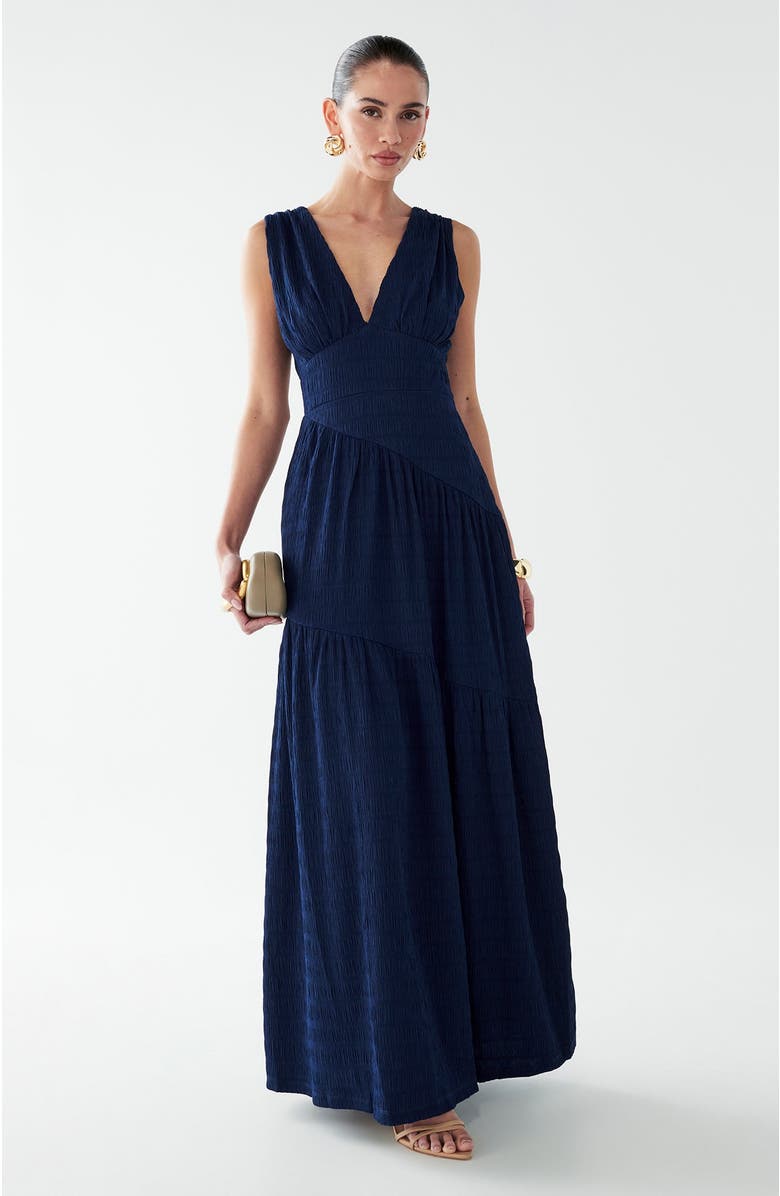 BWLDR Laney Maxi Dress, Alternate, color, Navy Blue