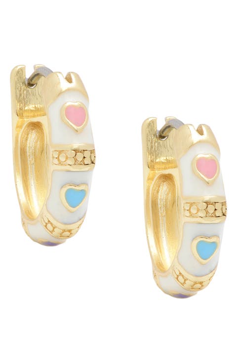 Kids' Heart Hoop Earrings