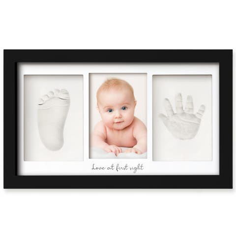 Baby Handprint & Footprint Keepsake Duo Frame