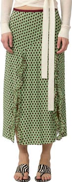 Diane von Furstenberg Heavenly Polka Dot Midi Skirt