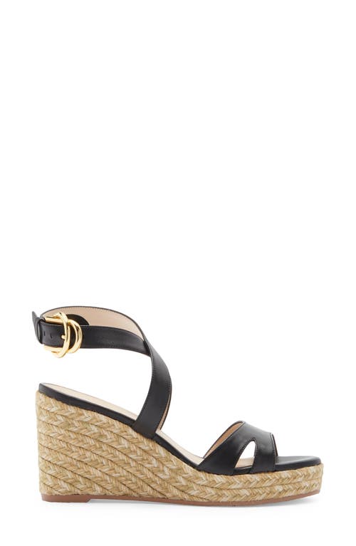 Stuart Weitzman Zuzu Espadrille Wedge Sandal In Black
