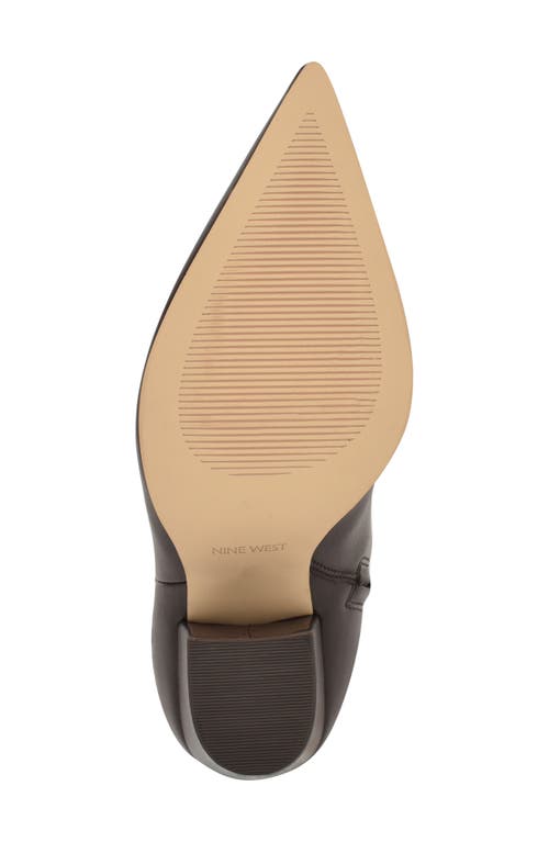 Nine West Adera Pointed Toe Knee High Boot In Brown