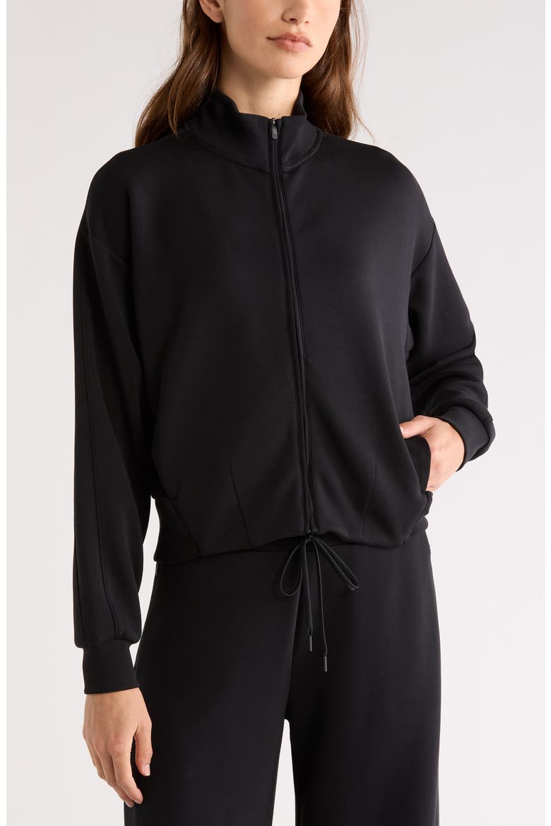 Ultra Soft Zip Jacket, Alternate, color, BLACK