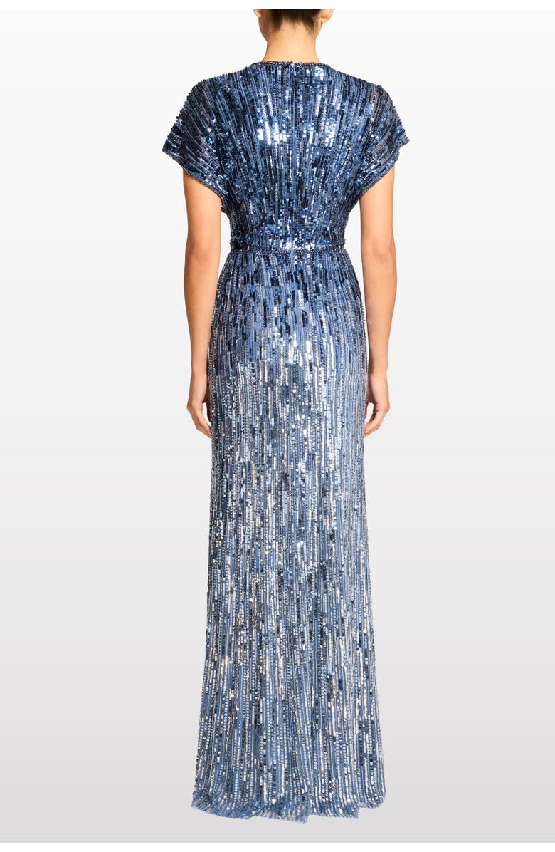 Jenny Packham Dusk Dress, Alternate, color, Denim