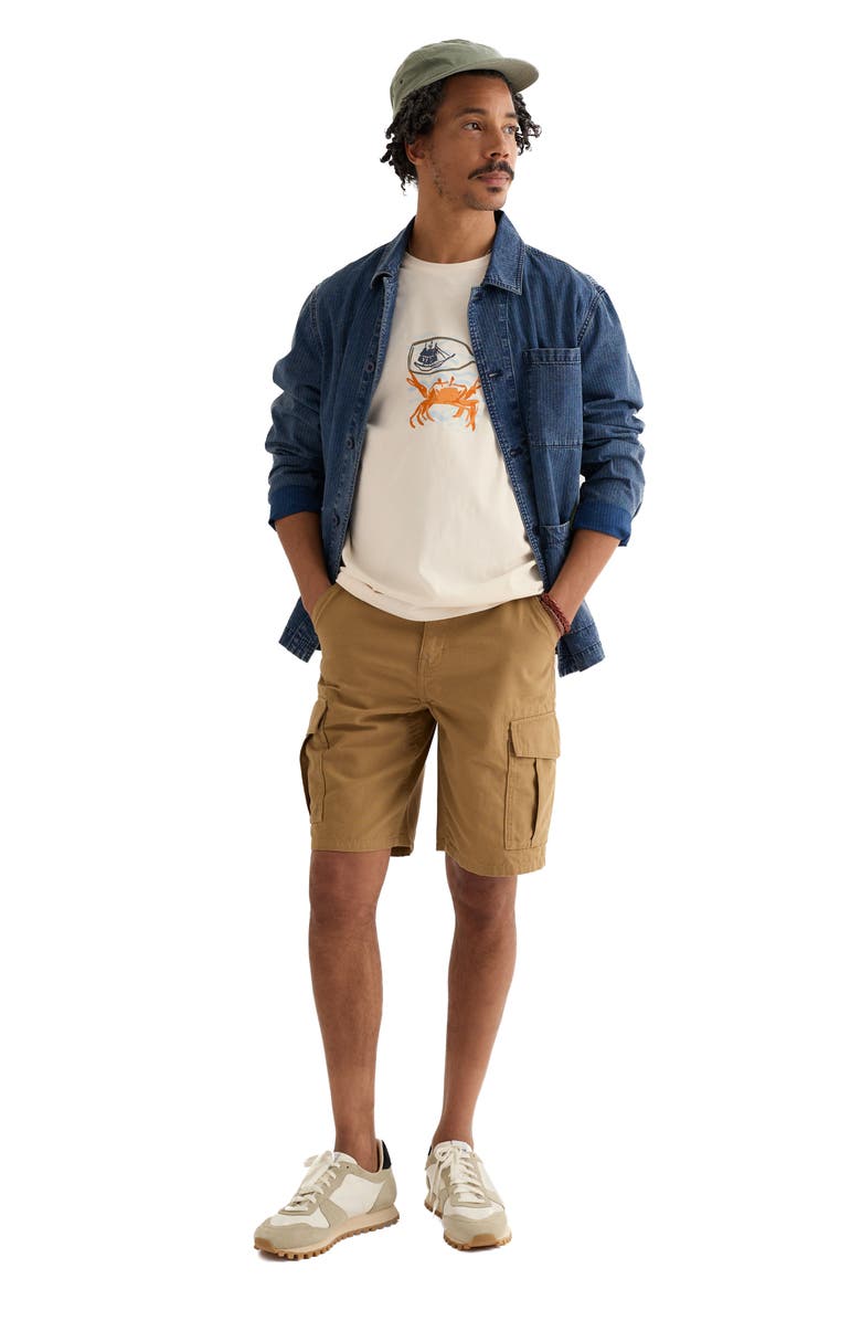 Seasalt Cornwall Midwatch Graphic Organic Cotton T-shirt, Alternate, color, Summer Nautical Chalk