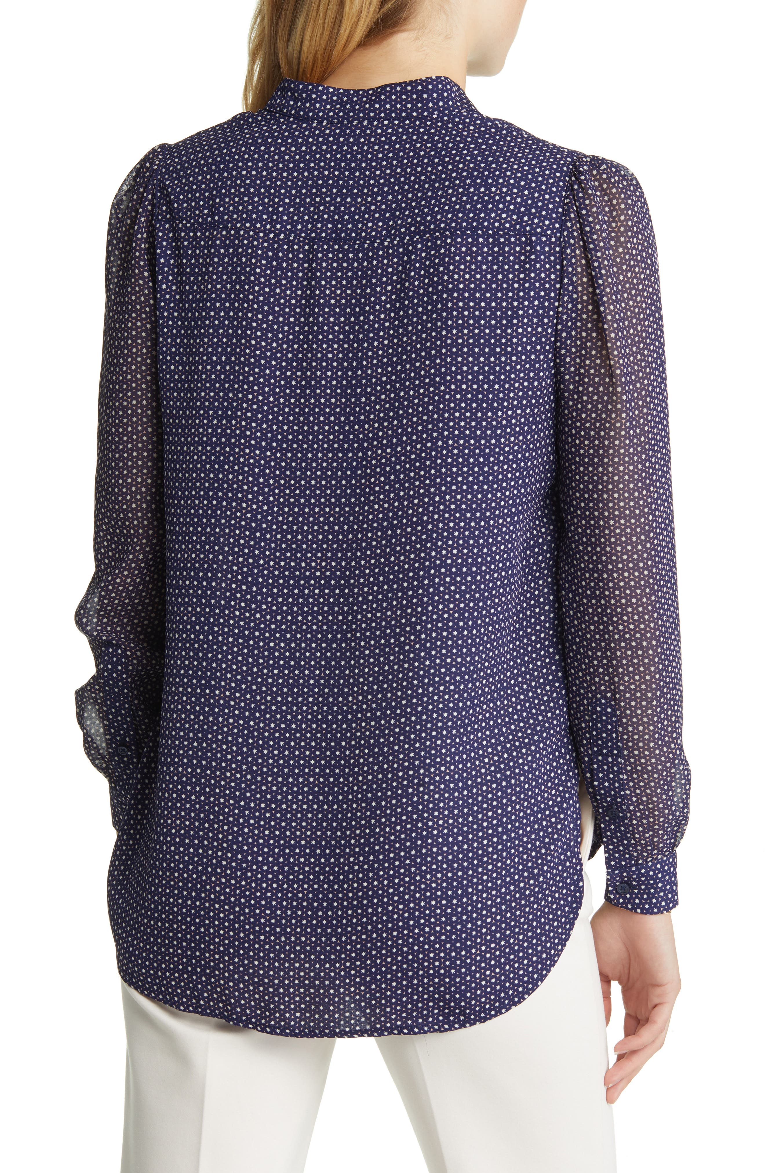 Geo Print Poet Blouse - image 2