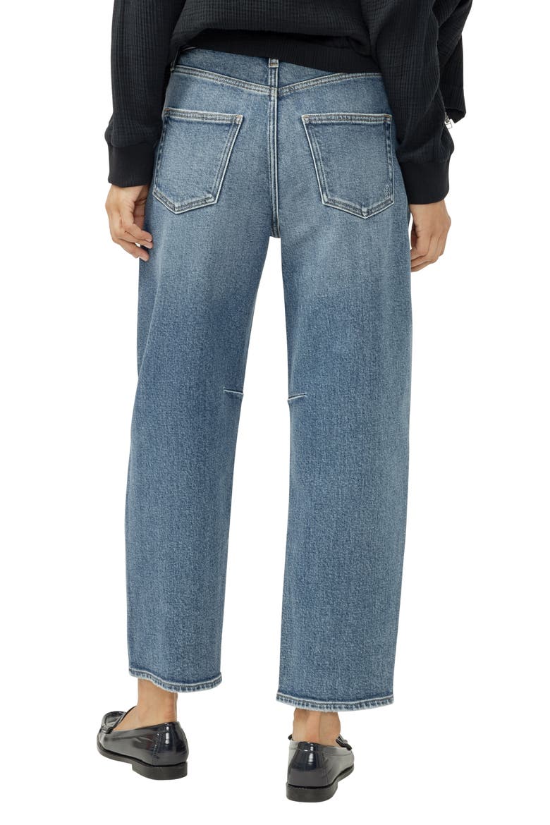 High Waist Barrel Leg Jeans, Alternate, color, LINDON