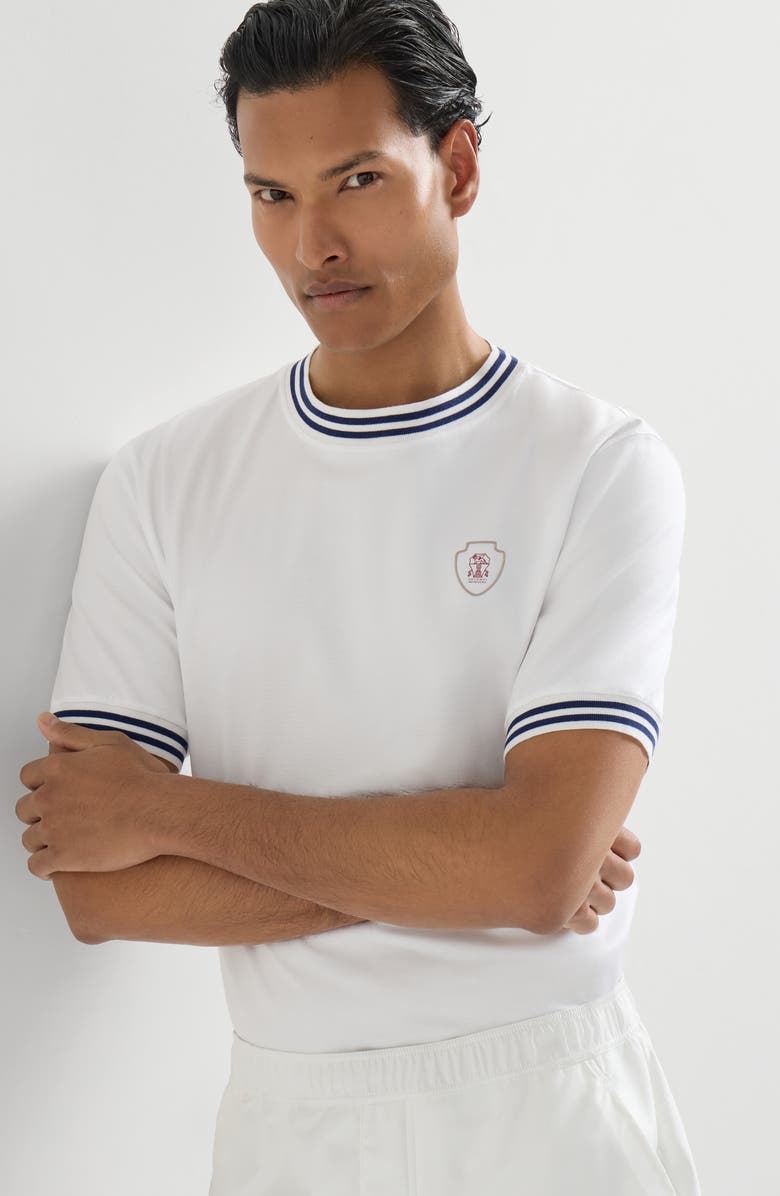 Brunello Cucinelli Jersey T-shirt, Alternate, color, White