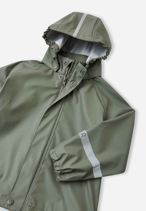 Reima Lampi Raincoat In Greyish Green