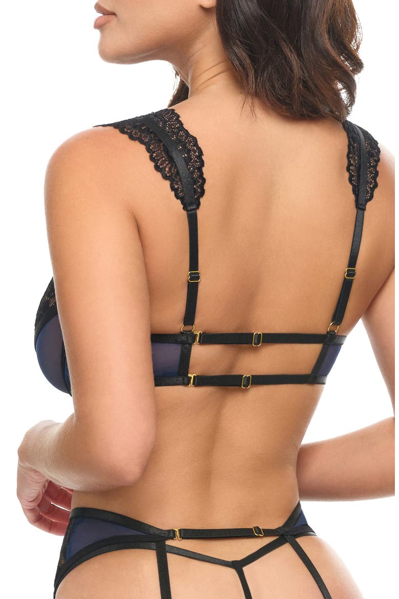 Amanda Underwire Bra, Alternate, color, ESTATE BLUE/ BLACK