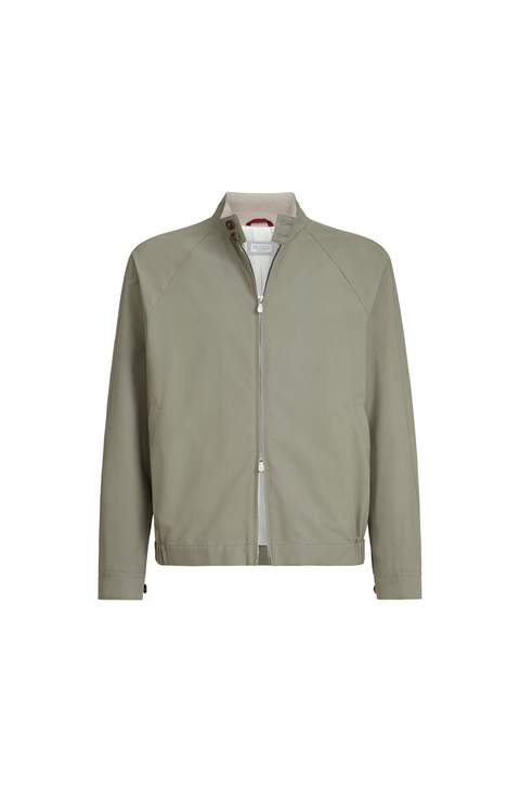 Gabardine outerwear jacket