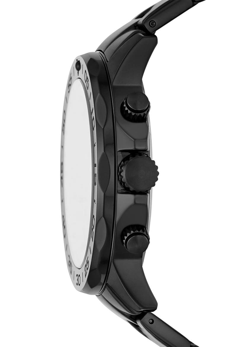 Bannon Three-Hand Quartz Bracelet Watch, 45mm, Alternate, color, BLACK