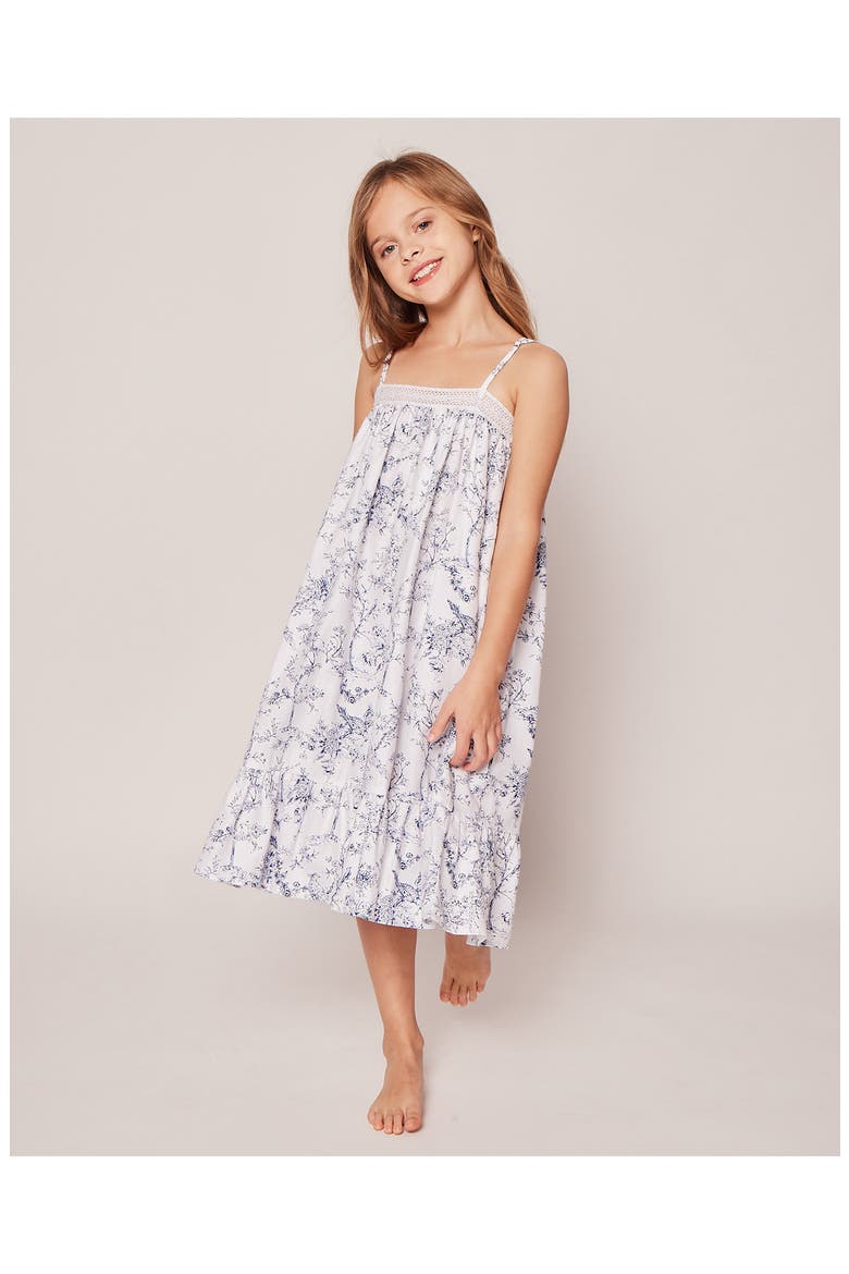 Timeless Toile Lily Nightgown, Alternate, color, WHITE