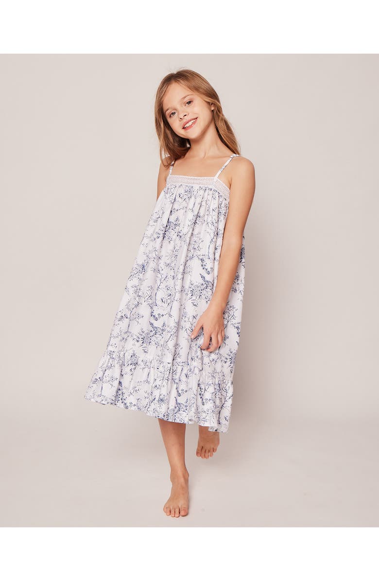 Petite Plume Kids' Timeless Floral Nightgown, Alternate, color, White