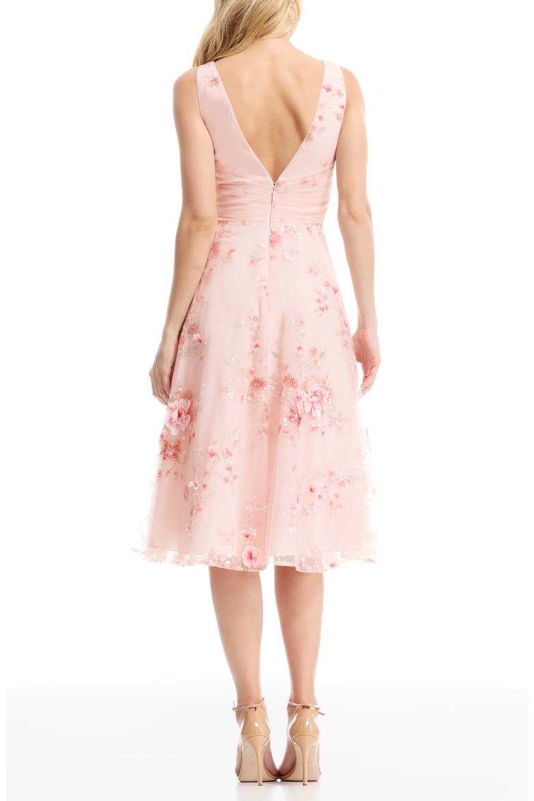 Posie Sleeveless Fit & Flare Cocktail Dress, Alternate, color, BLUSH MULTI