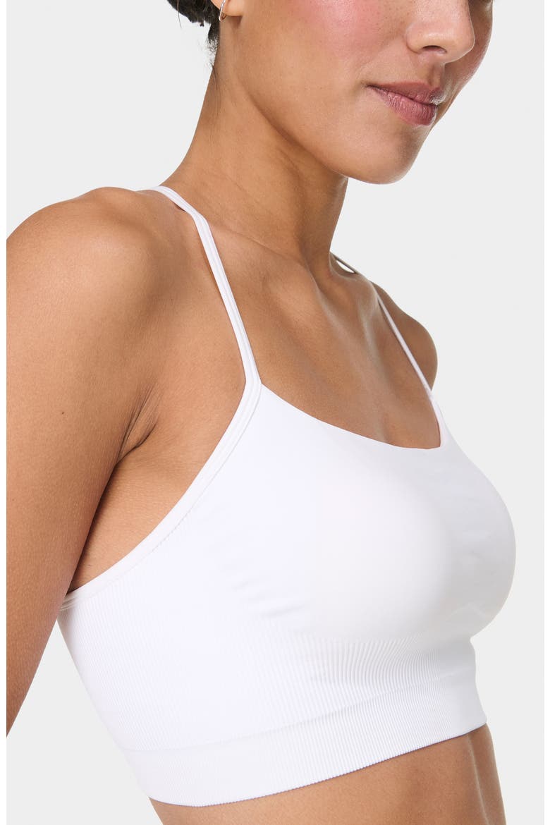 Spirit Restored Racerback Sports Bra, Alternate, color, WHITE