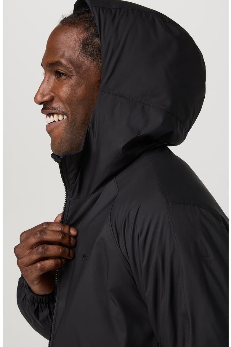 Echo Hooded Water Resistant Performance Jacket, Alternate, color, BLACK