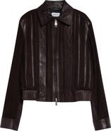 Versace Mixed Media Greca Blouson Jacket