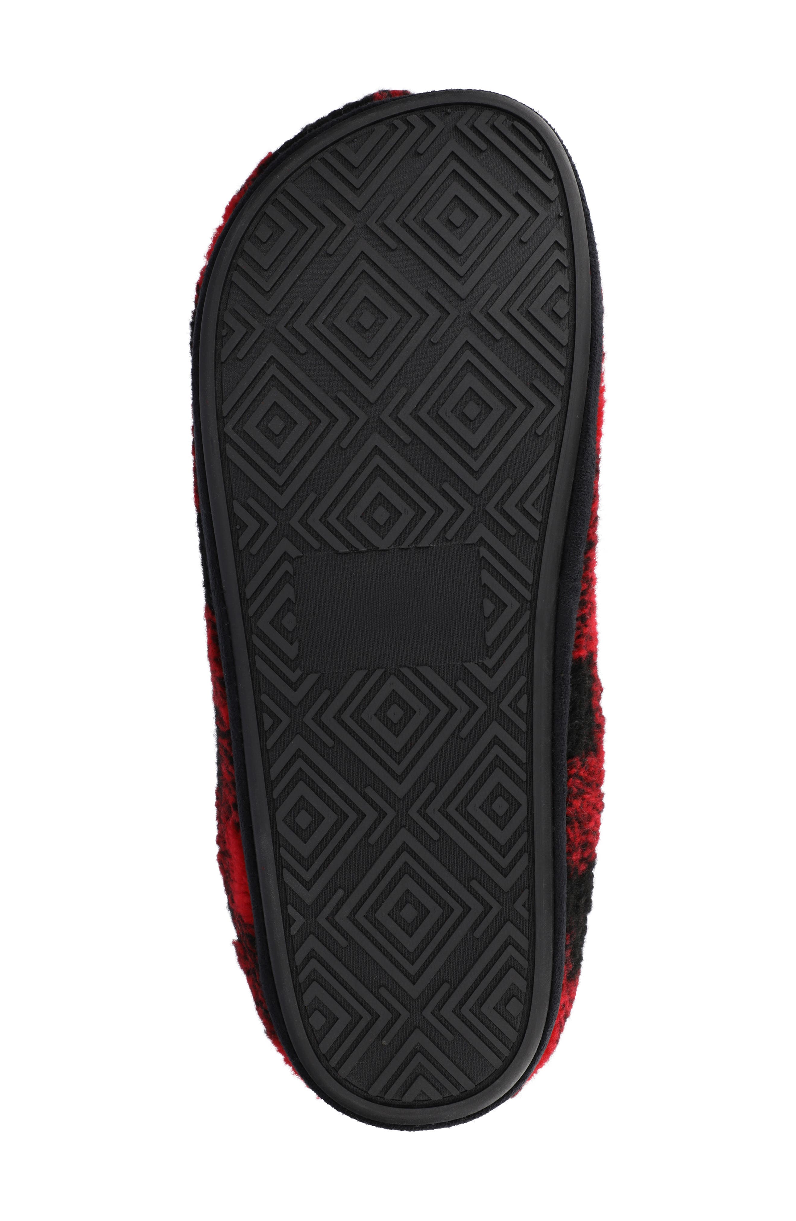 TAFT Lance Faux Fur Slipper, Alternate, color, Red