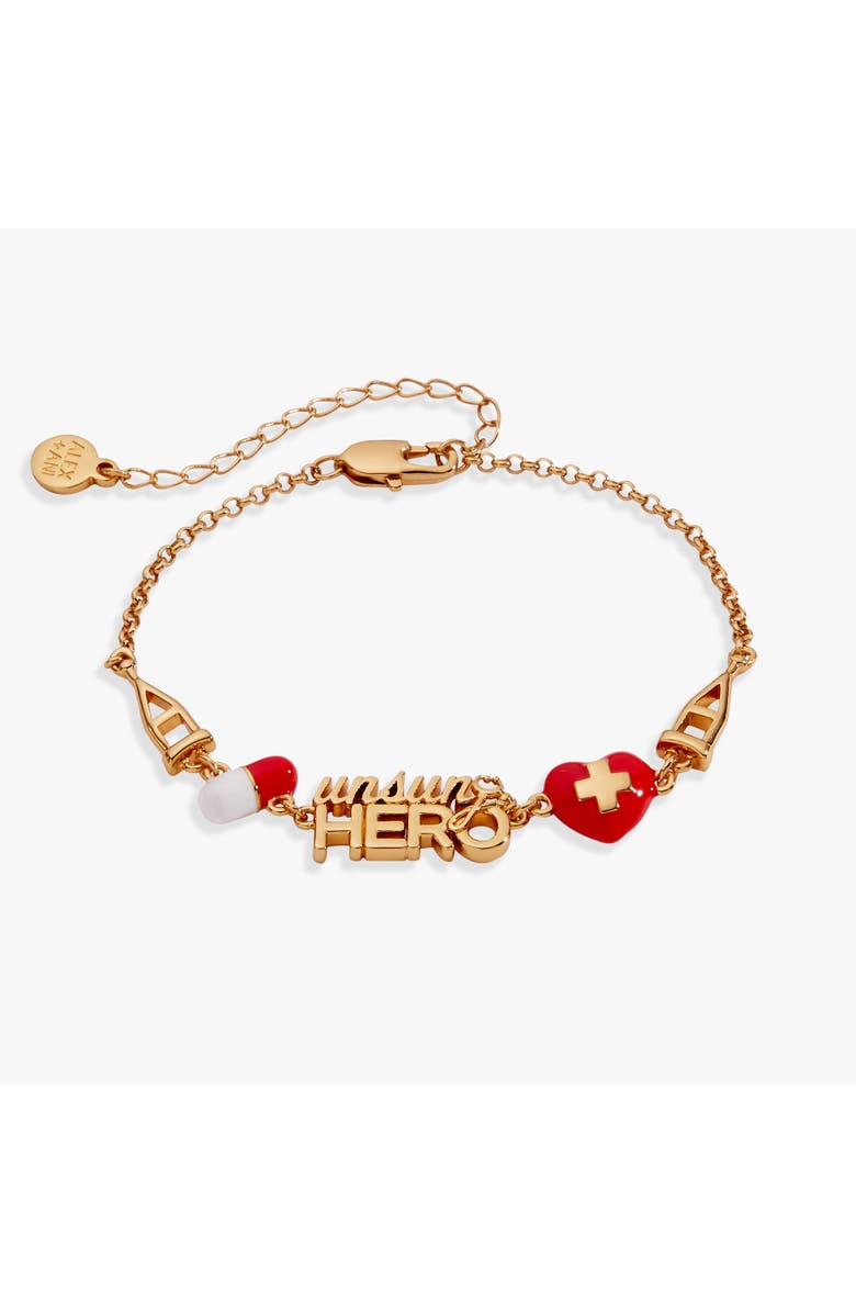 Alex and Ani 'Unsung Hero' Healthcare Linear Bracelet, Main, color, 