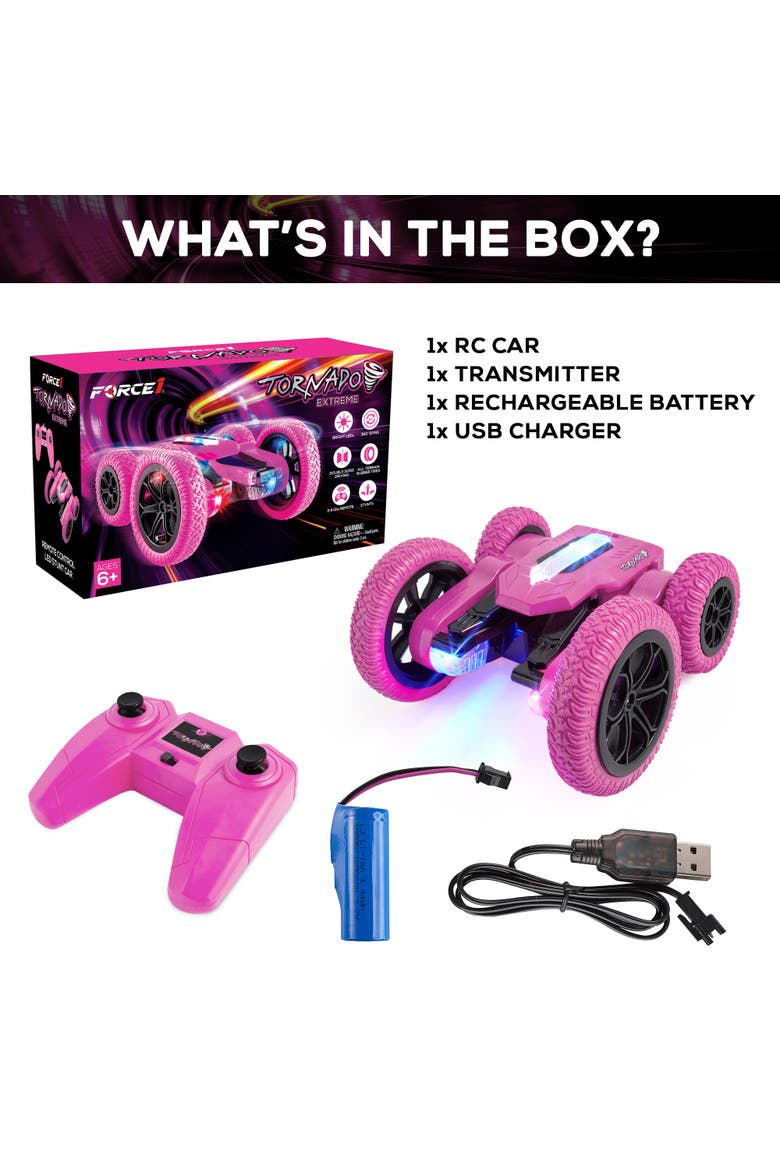 Tornado Extreme RC Car, Alternate, color, Pink