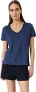 GERARD DAREL Mirana Linen V-Neck T-Shirt