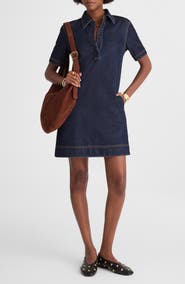 Madewell Denim Popover Minidress