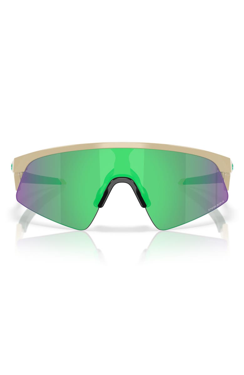 Oakley Prizm<sup>™</sup> Everyday 28mm Rectangular Sunglasses, Main, color, Desert Tan / Prizm Jade