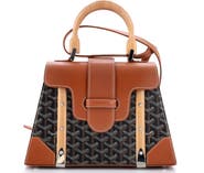 Pre-Owned Goyard Saigon Top Handle Bag Coated Canvas with Leather PM