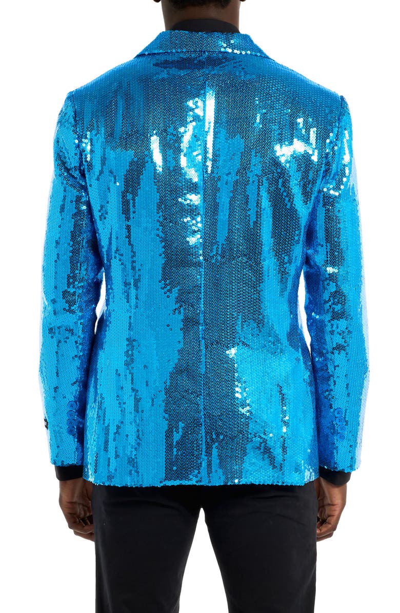 OppoSuits Sequin Blue Blazer, Alternate, color, Blue