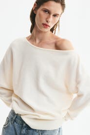 H&M Fine-knit One-shoulder Sweater