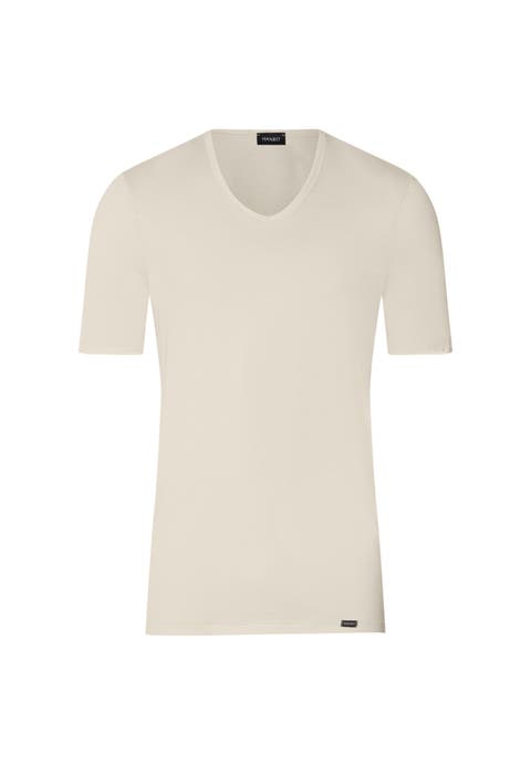 Ultralight Fitted Cotton V-Neck T-Shirt