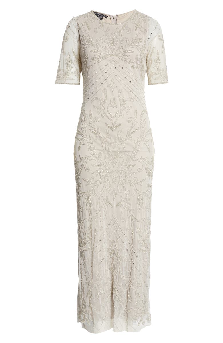 Pisarro Nights Embellished Chiffon Gown, Alternate, color,