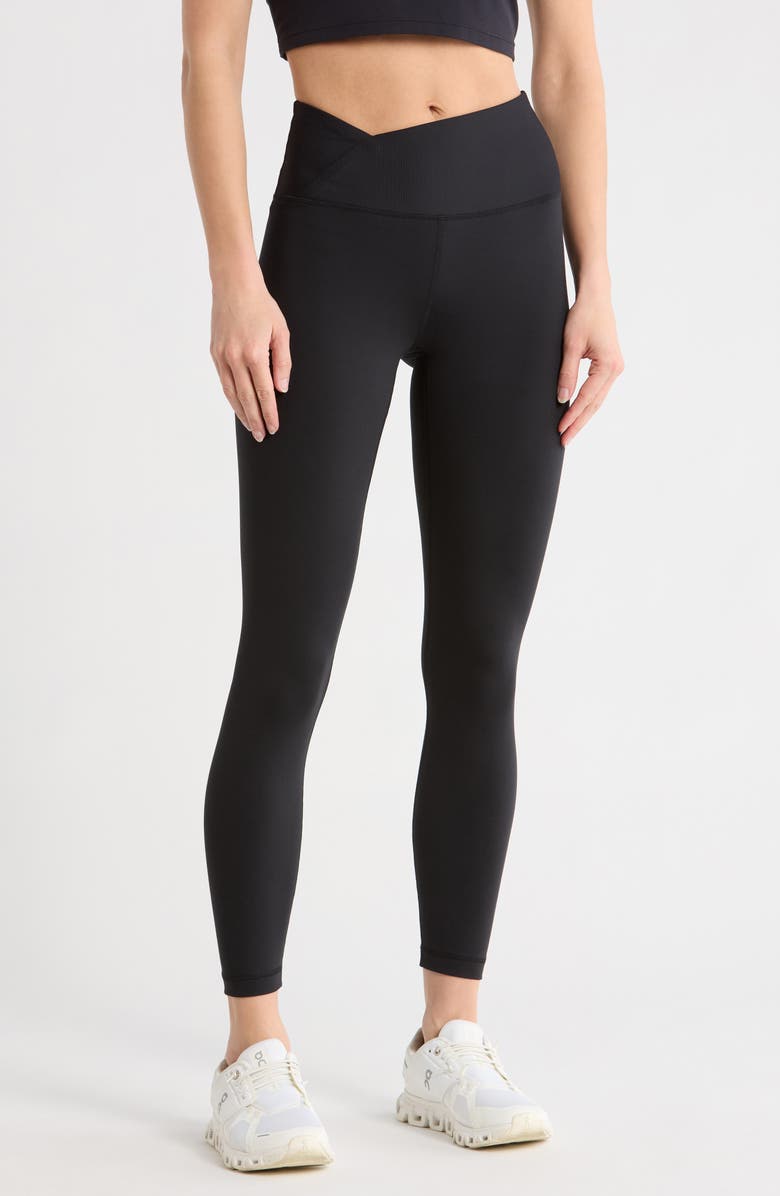 YOGALICIOUS WonderLink Rib Nola Leggings, Main, color, Black