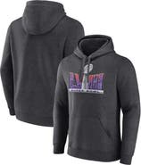 FANATICS Men's Fanatics Branded Heather Charcoal Super Bowl LVIII Trophy Dimension Fleece Pullover Hoodie