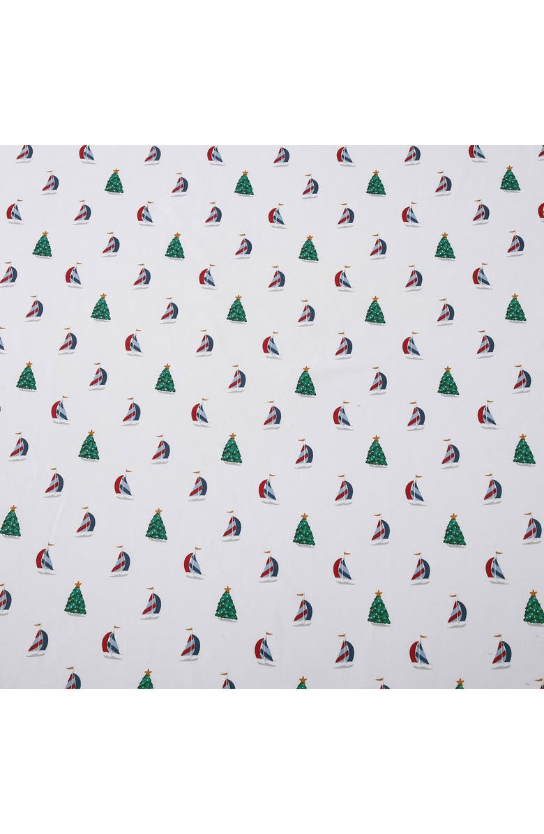 Nautica Holiday Sails Flannel Sheet Set, Alternate, color,