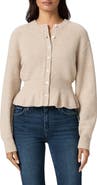 PAIGE Roslin Wool Blend Peplum Cardigan