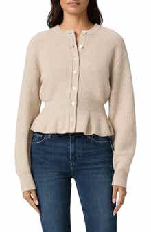 PAIGE Roslin Wool Blend Peplum Cardigan