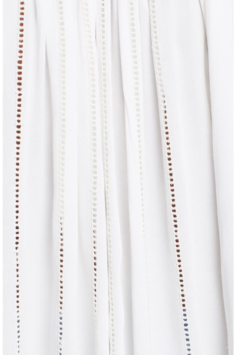 Lattice Peasant Top, Alternate, color, OFF WHITE