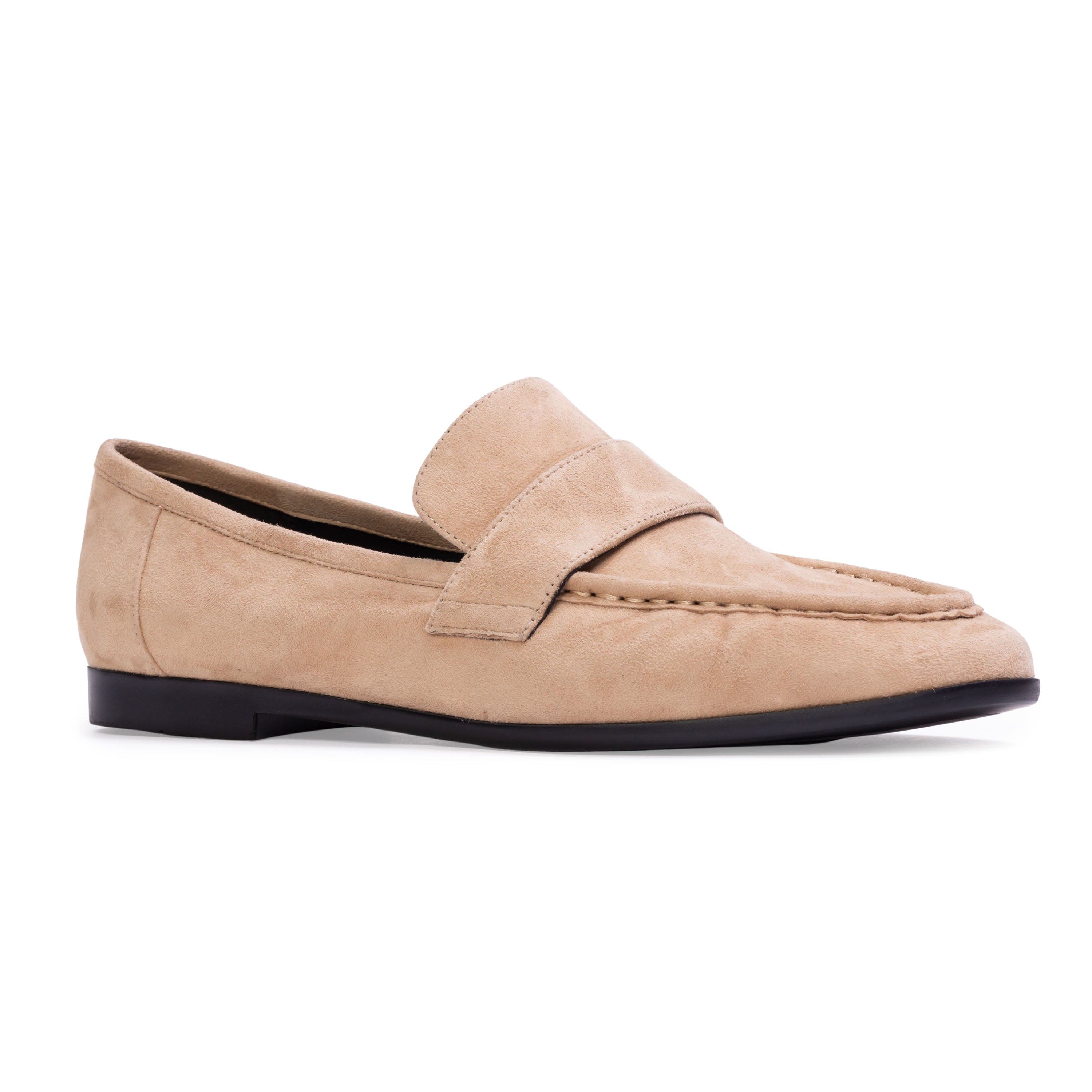 BLACK SUEDE STUDIO Arrow Suede Loafer, Alternate, color, Taupe Suede