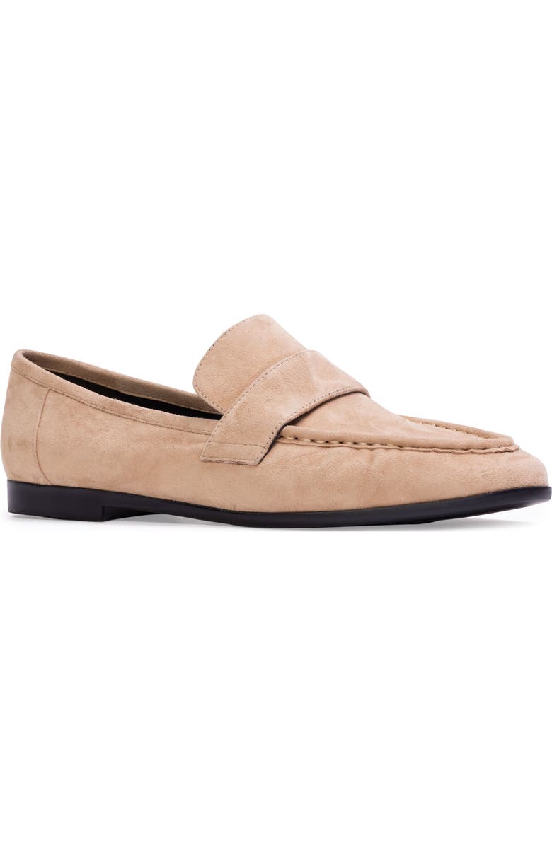 BLACK SUEDE STUDIO Arrow Suede Loafer, Alternate, color, Taupe Suede