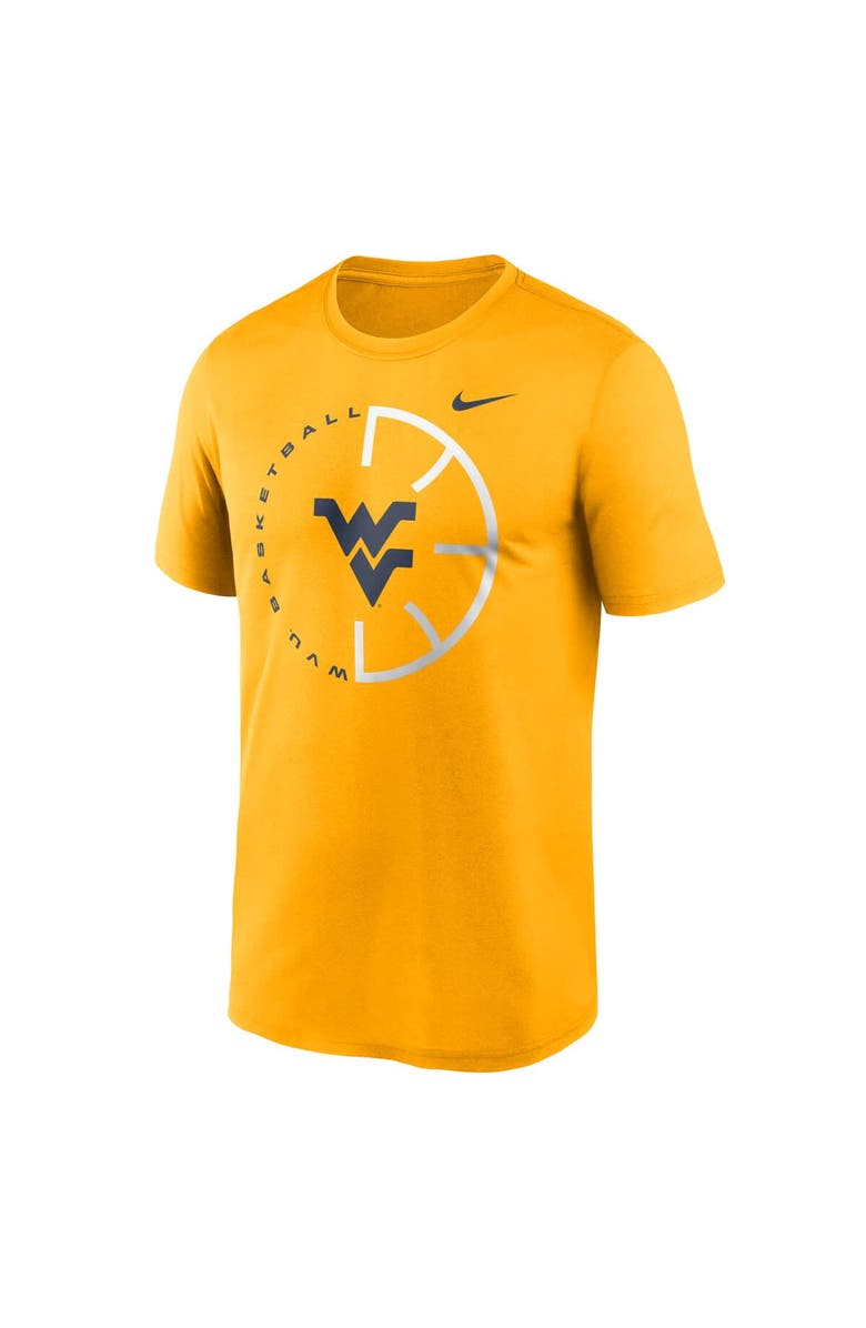 Nike Men's Nike Gold West Virginia Mountaineers Legend Basketball Icon Performance T-Shirt, Alternate, color, Gold