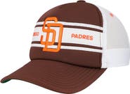 Mitchell & Ness Men's   Brown San Diego Padres Sideline Trucker Adjustable Hat